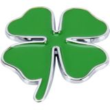 Vier Leaf Clover kruid geluk symbool Badge embleem Labeling Sticker Styling auto Dashboard decoratie  grootte: 7.5 * 6 cm