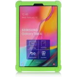 Voor Galaxy Tab A 10.1 (2019) T510 Tablet PC Siliconen Beschermhoes met onzichtbare beugel(groen)