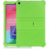 Voor Galaxy Tab A 10.1 (2019) T510 Tablet PC Siliconen Beschermhoes met onzichtbare beugel(groen)