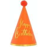 20 PCS Sequined fur ball verjaardagshoed verjaardagsfeestje levert dress up papieren hoed  kleur: 2 Liefde paard Oranje