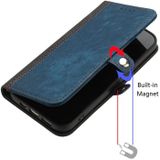 Voor Huawei Mate 10 Lite Side Buckle Double Fold Hand Strap Lederen Telefoon Case (Royal)