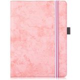 Voor 9-11 inch marmeren doek textuur horizontale flip universele tablet pc lederen kast met penslot & houder(roze)