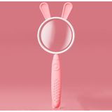 3x Vergrootglas HD Cartoon Vergrootglas Speelgoed Gift voor kinderen (Pink Rabbit)