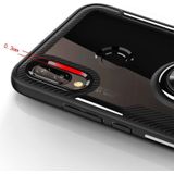 Scratchproof TPU + acryl ring beugel beschermende case voor Huawei P20 Lite (zwart)