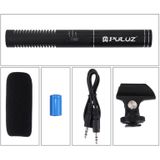 PULUZ professionele Interview Video Shotgun condensatormicrofoon met-audiokabel van 3 5 mm voor DSLR & DV-Camcorder