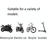 2 PCS aluminium legering fiets mobiele telefoon houder motorfiets mobiele telefoon navigatiebeugel elektrische motorfiets handrek (Zwart (Stuur stijl))
