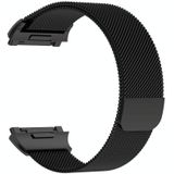 Voor Fitbit Ionic Milanese Horlogeband GROOTTE: 20.6X2.2cm(Zwart)