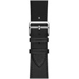 Voor Apple Watch Series 5 & 4 40mm / 3 & 2 & 1 38mm vervangend lederen bandhorlogeband(zwart)