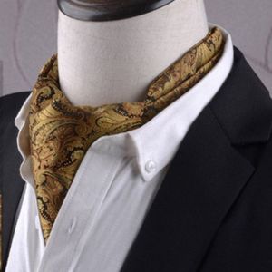 Gentleman's stijl polyester Jacquard mannen trendy sjaal Fashion jurk pak shirt Britse stijl sjaal (L239)