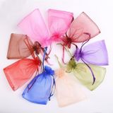 100 PCS geschenk zakken sieraden organza zakje bruiloft verjaardag partij drawable zakjes  Gift Bag grootte: 16X22cm (goud)