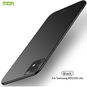 Voor Samsung Galaxy A91/S10Lite MOFI Frosted PC Ultra-thin Hard C(Black)