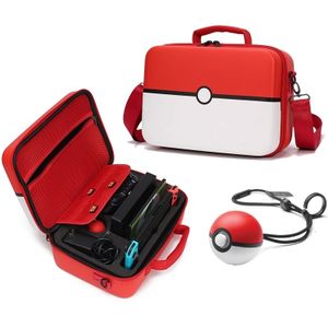 Multifunctionele draagbare Slant n schouder tas koffer beschermende opbergdoos voor Nintendo Switch (rood)