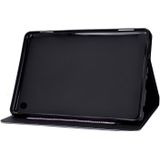 Voor Amazon Kindle Fire 7 2022 Varnish Glitter Poeder Smart Leather Tablet Case (Paars)