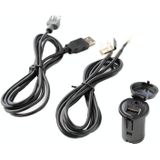 Auto RD45 USB / AUX Audio-adapterkabel voor Citroen C2 / C5 / PEUGEOT 207/307/408/508/4007