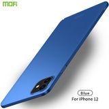 Voor iPhone 12 5.4 MOFI Frosted PC Ultra-thin Hard Case(Blauw)