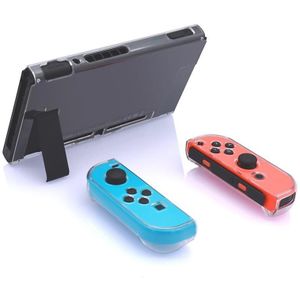 Harde PC beschermhoes voor Nintendo switch NS Case afneembare Crystal plastic shell console controller accessoires (Clear)