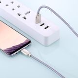 1m 5A Wires Woven USB-C / Type-C to USB 2.0 Data Sync Quick Lader Kabel  Voor Samsung Galaxy S8 & S8 PLUS / LG G6 / Huawei P10 & P10 Plus / Oneplus 5 / Xiaomi Mi6 & Max 2 en other Smartphones