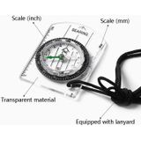 4 PCS 2 in 1 Compass With Map Measuring Ruler Outdoor Multifunctional Compass