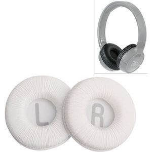 2 stuks voor JBL Tune 600BTNC T500BT T450BT oortelefoon kussen cover earmuffs vervangende oorkussens met mesh (wit)