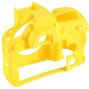 PULUZ zachte Silicone beschermhoes Case voor Nikon D750(Yellow)