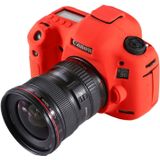 PULUZ zachte siliconen beschermhoes voor Canon EOS 5D Mark III/5D3 (rood)