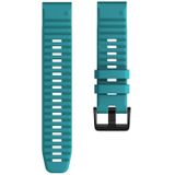 Voor Garmin fenix 6 22mm Smart Watch Quick release Silicon polsband horlogeband (blauw-groen)
