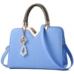 Royal Blue Lion Face Abundance Handtas Tassen & portemonnees Handtassen Handtassen met kort handvat 