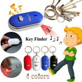 Mini LED fluitje Key Finder knippert piepen op afstand verloren Keyfinder Locator sleutelhanger voor kinderen (zwart)