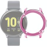 Voor Samsung Galaxy Watch Active2 44mm PC Double Row Diamond Watch Case (Pink)