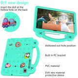 Voor Samsung Galaxy Tab S6 10.5 2019 T860/T865 Handvat Kickstand Kinderen EVA Schokbestendig Tablet Case (Mintgroen)