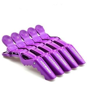 20 stuks professionele Alligator vorm Hair clip vrouwen plastic haarspeld haarspelden Bow hoofdband meisjes styling tools (10 stuks paars)