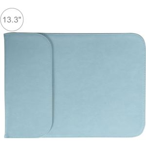 13 3-inch PU + Nylon tas geval Sleeve laptop dragen laptoptas voor MacBook  Samsung  Xiaomi  Lenovo  Sony  DELL  ASUS  HP(Blue)