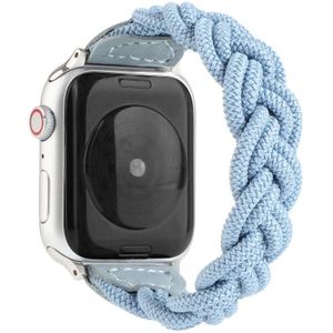 Elastic Woven Watchband Voor Apple Watch Series 6 & SE & 5 & 4 40mm / 3 & 2 & 1 38mm  Lengte:120mm(Sky Blue)