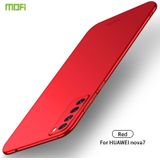 Voor Huawei Nova 7 MOFI Frosted PC Ultra-thin Hard C(Red)