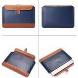 Horizontale Microfiber Kleur Matching Notebook Liner Tas  Stijl: Liner Bag (grijs + bruin)  Toepasselijk model: 11 -12 inch