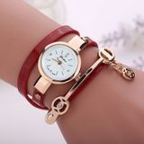 GONEWA metalen riem horloge armband quartz horloge (rood)