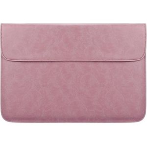 PU01S PU lederen horizontale onzichtbare magnetische gesp laptop binnenzak voor 13 3 inch laptops (roze)
