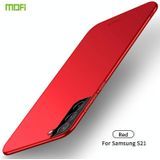 Voor Samsung Galaxy S21 5G MOFI Frosted PC Ultradunne Hard Case (Rood)