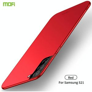 Voor Samsung Galaxy S21 5G MOFI Frosted PC Ultradunne Hard Case (Rood)
