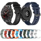 Voor Coros Apex 46 mm/Apex Pro / Ticwatch Pro 3 22 mm verticale effen kleur siliconen horlogeband