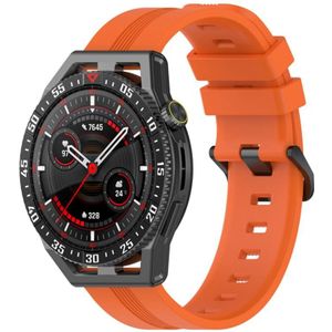 Voor Coros Apex 46 mm/Apex Pro / Ticwatch Pro 3 22 mm verticale effen kleur siliconen horlogeband
