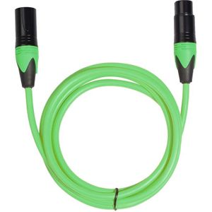 XRL male naar Female microfoon mixer audio kabel  lengte: 5m (groen)