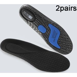 2 paar EVA-sportinlegzolen Schokabsorptie Deodorant Lopende inlegzolen voor schoenen  maat: 35-36