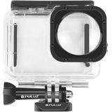 PULUZ 40m Waterproof Housing Protective Case with Buckle Basic Mount & Screw for GoPro HERO9 Black Max Lens Mod (Transparent)