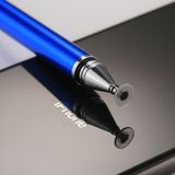 Universele 2 in 1 multifunctionele ronde dun Tip Capacitieve Touch scherm Stylus Pen voor iPhone  iPad  Samsung  en andere Capacitieve Touch scherm Smartphones of Tablet PC(Dark Blue)