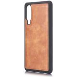 Dg. MING Crazy Horse textuur Flip afneembare magnetische lederen case voor Huawei P30  met houder & kaartsleuven & portemonnee (bruin)