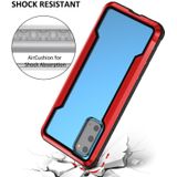 Voor Samsung Galaxy S20 Plus iPAKY Thunder Series Aluminium Frame + TPU Bumper + Clear PC Shockproof Case (Zwart + Rood)