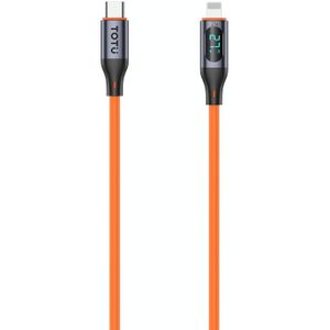 TOTU CB-7-PD 27W USB-C / Type-C naar 8-pins digitaal display Snel opladen siliconenkabel  lengte: 1m