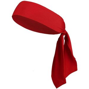 Unisex Sweat Wicking rekbare oefening Yoga Gym Bandana hoofdband zweetband hoofd stropdas sjaal Wrap  grootte: 1.2 * 0.06 m (rood)