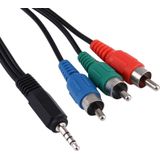 3.5mm plug naar RGB Component Video Kabel  Lengte: 1.5 meter